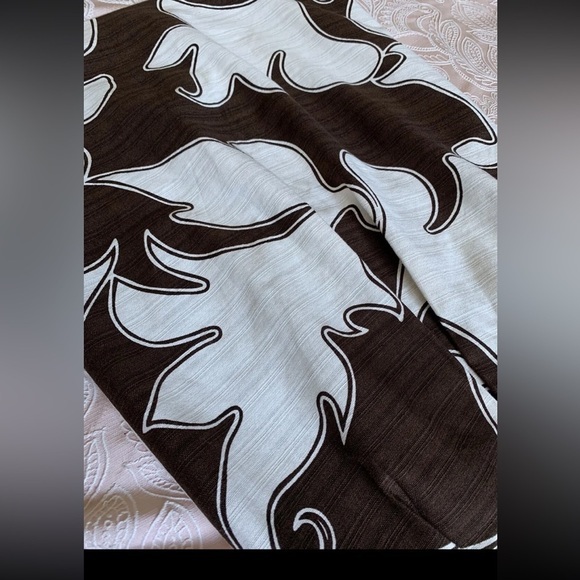 Merona Dress - Women's 2 dark brown‎ and white tropical strapless beach - Picture 2 of 5